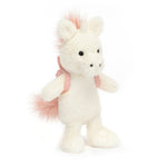 Jellycat Backpack Unicorn Stuffed Animal, 8.5" - Mythical Plush Toy - Classic Children's Gift