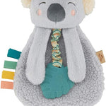 Itzy Ritzy - Itzy Lovey Including Teether - Baby Lovey with Teether, Textured Ribbons & Dangle Arms - Features Crinkle Sound, Sherpa Fabric and Minky Plush (Sloth)