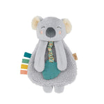 Itzy Ritzy - Itzy Lovey Including Teether - Baby Lovey with Teether, Textured Ribbons & Dangle Arms - Features Crinkle Sound, Sherpa Fabric and Minky Plush (Sloth)