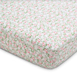 Delta Children Fitted Crib Sheets for Girls and Boys - Crib Sheet for Standard Crib and Toddler Mattresses - 28x52 Inch (Pack of 3), Pink Floral