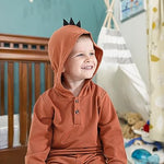Kucnuzki Baby Toddler Boys Clothes 2T-3T Long Sleeve Pullover Hoodies & Long Pants - Cute Little Boy Clothes for Fall Winter