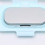 Glomora Baby Wipe Warmer, Wipe Warmer Thermostat Temperature Double Layers Cover Portable USB Wet Wipe Heater for Home,Light Blue