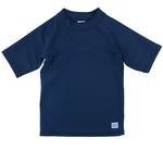 RUGGEDBUTTS® Baby/Toddler Boys Navy Short Sleeve Rash Guard - 12-18m