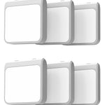 Solatec Plug-in Led Night Light with Auto Dusk to Dawn Sensor,Adjustable Brightness and Color, Warm White,Cool White Lights for Bathroom,Hallway,Bedroom, Kids Room, Kitchen, Stairway, 6 Pack