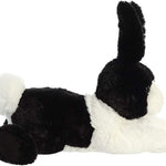 Aurora® Adorable Flopsie™ Dutch Rabbit Stuffed Animal - Playful Ease - Timeless Companions - Black 12 Inches
