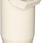 STANLEY IceFlow Stainless Steel Tumbler with Straw - Vacuum Insulated Water Bottle for Home, Office or Car - Reusable Cup with Straw Leak Resistant Flip - Cold for 12 Hours or Iced for 2 Days (Cream)