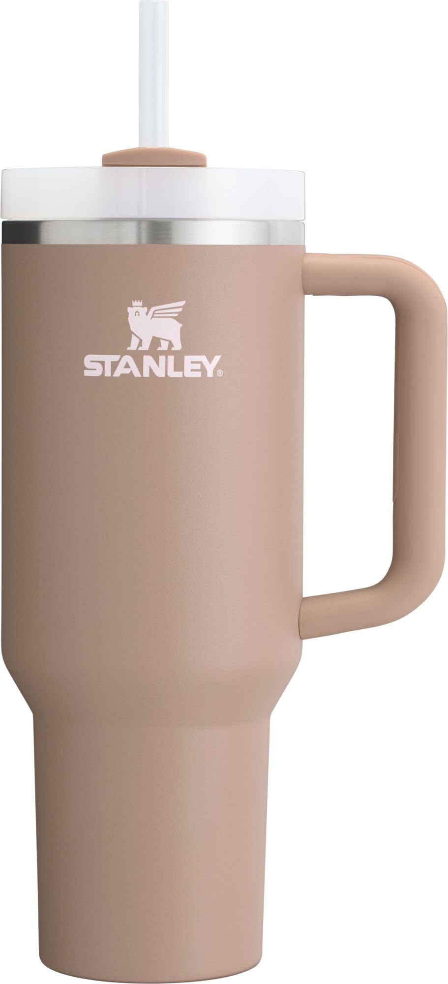 Stanley Quencher H2.0 FlowState Stainless Steel Vacuum Insulated Tumbler with Lid and Straw for Water, Iced Tea or Coffee, Smoothie and More, Rose Quartz 2.0, 30 OZ / 0.89 L