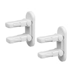 Snowharp Child Proof Door Lever Lock, Door Handle Lock, Durable ABS with Adhesive Backing, Simple Install, No Tools Needed (U, Pack, 2)