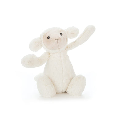 Jellycat Bashful Lamb Stuffed Animal, Medium 12 inches - Lamb and Sheep Plush Toy - Classic Children's Gift