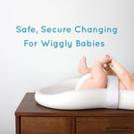 Keekaroo Peanut Changer Baby Vanilla – The Original - Easy-to-Clean Changing pad and The only Shell Over Foam, Fully Water Repellant, Wipeable Diaper pad, Wipe-Clean Changing pad