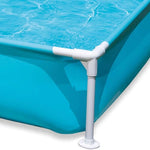 Intex 4 Foot x 12 Inch Miniature Durable Vinyl Outdoor Above Ground Frame Kiddie Swimming and Teaching Baby Pool for Ages 3 and Up, Blue