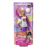 Barbie Careers Fashion Doll & Accessory, Made to Move Volleyball Player Wearing Removable Uniform with Ball, 22 Bendable Joints