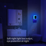 6 Pack Blue LED Night Light Plug in, Dusk to Dawn Sensor Automatic On and Off, Energy Efficient, Soft Glow Kids, Nursery, Bedroom, Bathroom, Hallway, Stairs, Kitchen