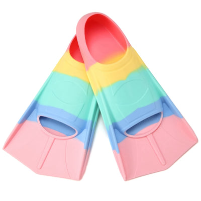 Foyinbet Kids Swim Fins,Short Kids Fins Youth Swimming Flippers for Lap Swimming Training for Children Girls Boys Beginners 2XS