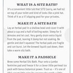 Earth Mama Herbal Sitz Bath | Pregnancy & Postpartum Essentials, Soothing Sitz Bath for Hemorrhoids with Witch Hazel, & Calendula, 6-Count