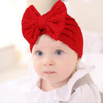 QandSweet 0-24 Months Newborn Girls' Hats Cotton and Linen Cap Infant Big Bow Hat Baby Shower (5 Pack)
