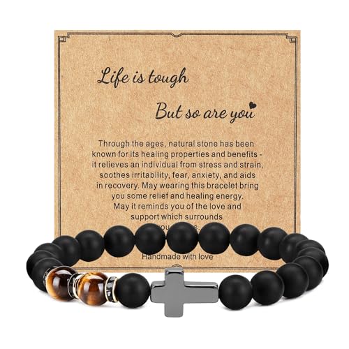 Get Well Soon Gifts for Women,Natural Stone Healing Bracelet, Inspirational Gifts for Women Teen Girls