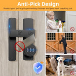 Barn Door Lock,180 Degree Flip Barn Door Locks and Gate Latches, Sliding/Bifold French Door Lock Latch for Gate Barn Garage Shed Window Cabinet Liquor 3-Digit Password Keyless,Black