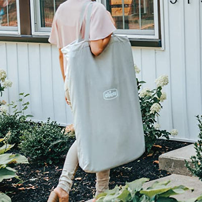 Chicco LullaGo Anywhere LE Portable Bassinet with Canopy, Waterproof Mattress and Fitted Sheet, Travel Bassinet for Baby Includes Carry Bag, Serene/Beige