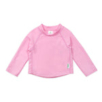 Green Sprouts Baby Long Sleeve Rashguard | All-Day UPF 50+ Sun Protection—Wet or Dry, Light Pink, 3T