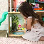 Delta Children Deluxe Maui Dollhouse - Large 4-Story Dollhouse with 12 Rooms Includes 50 Accessories - Working Elevator, Wave Slide, Lights/Sounds - Fits 12-inch Dolls - Pretend Play Gift for Ages 3+