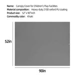 Playset Canopy Replacement,52“ x 90” Swing Set Replacement Tarp,Playground Canopy Replacement,Swing Set Canopy Replacement,Outdoor Swingset Shade Kids Playground Roof Canopy Sunshade Tent Cover