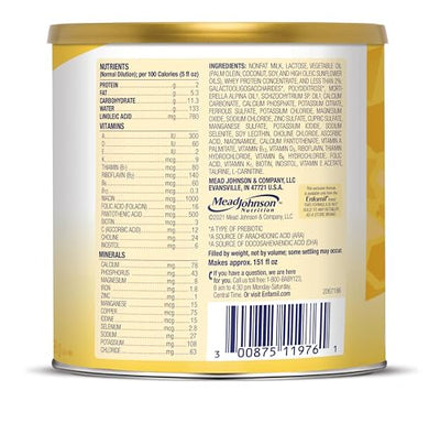 Enfamil Infant Formula, Milk-based Baby Formula with Iron, Omega-3 DHA & Choline, Powder Can, 21.1 Oz (Pack of 4)