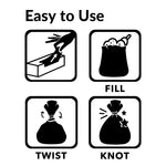 BOS, Odor-Sealing Dirty Diaper Trash Bags - Disposable Bags - Scent & Smell Free (Color: Cream Yellow) (Pack of 1)