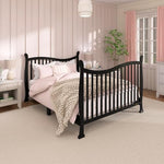 Dream On Me Violet 7 in 1 Convertible Life Style Crib in Black, Greenguard Gold Certified 58x29x39 Inch (Pack of 1)