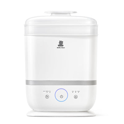 White humidifier with control panel on a white background