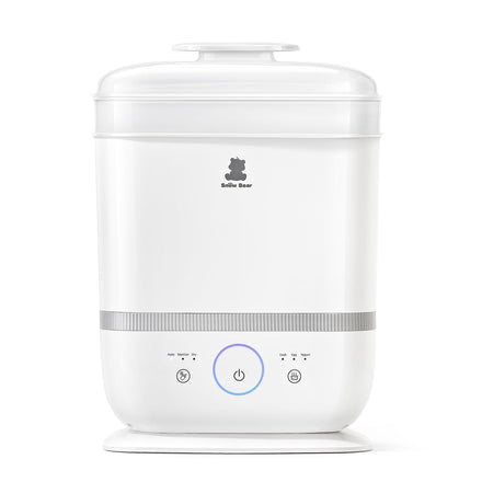 White humidifier with control panel on a white background