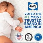 Sealy Baby Posturepedic Grace Hybrid - Firm 2 Stage Breathable Crib Mattress with Waterproof Barrier - GREENGUARD Gold Certified, Soy-enhanced Foam for Infants and Toddlers, Made in the USA (52x28")