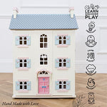 Le Toy Van - Gorgeous Cherry Tree Hall Large 4 Storey Wooden Doll House Play Set For Girls or Boys | Great As A Gift | Suitable for Ages 3+