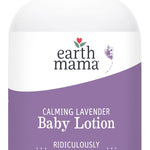 Earth Mama Calming Lavender Baby Lotion for Dry Skin, Calendula Cream for Newborn Skin Care, Organic Moisturizer for Children with Aloe Juice, Rooibos, & Shea Butter, Lavender Lotion, 8 Fl Oz