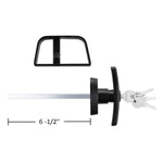 QANVEE 6½" Stem Shed Door Latch T-Handle Lock Kit with 4 Keys,Storage Barn Shed Door Hardware Lock Set
