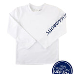 RUGGEDBUTTS® Baby/Toddler Boys White Long Sleeve Rash Guard - 18-24m