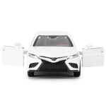 RMZ City 1:36 Camry XSE Car Model, Diecast Pull Back Model Toy Car, Doors Open, Collection Kids Toy for Aged 3 and up, Gift White