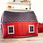 The Original Patented AirFort - Build A Fort in 30 Seconds, Inflatable Fort for Kids, Play Tent for 3-12 Years, A Playhouse Where Imagination Runs Wild, Fan not Included (Farmer's Barn)