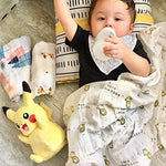 upsimples Baby Swaddle Blanket Unisex Swaddles Wrap Soft Silky Muslin Neutral Receiving Blankets for Boys and Girls, Large 47 x 47 inches, Set of 4 - Sika Deer/Elephant/Lion/Fox