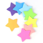 Yuntop 8 Color Star Shape Sticky Notes, 240 Sheets, Self-Sticky Note Pads for School Office Home