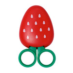 Refrigerator Paste Cutter Safety Scissors Mini Cute Strawberry Shape Portable Paper Cutters Set for Scrapbook Crafts Photo Album Decoration Greeting Cards Embroidery Scissor