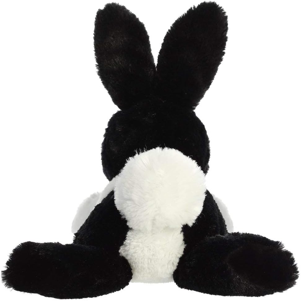 Aurora® Adorable Flopsie™ Dutch Rabbit Stuffed Animal - Playful Ease - Timeless Companions - Black 12 Inches