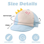 JANGANNSA Baby Duck Cap Infant Kids Sun Hat Bear Cute Cartoon Caps Spring Summer 6-24Months (Blue Dinosaur)