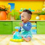Bright Starts Press & Glow Spinner Cause and Effect Musical Baby Toy, Age 6 Months+