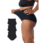 Bodily The All-In Panty, Maternity, Postpartum & C-Section Underwear, High Waisted, Soft, Stretchy & Comfortable for Pregnancy & Postpartum (Small, 3pk, Black)