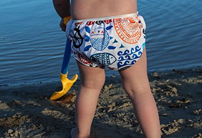 ALVABABY Swim Diapers Large Size 2pcs Pack Reuseable &Adjustable Baby BoyZDYK05-06