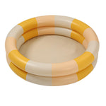 JAOCDOEN Inflatable Pool Baby Retro Blow Up Swimming Pool Family Cute Style Thickened Water Pool (Yellow Stripe), JAOCDOENy3oquka589-12