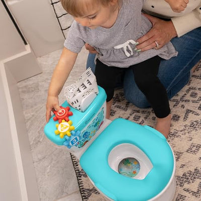 Baby Einstein Geared for Success 2-in-1 Potty Training System, Toilet & Potty Seat Included, Ages 18+ Months, with Music and Spinning Gears