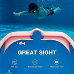 ZIONOR Kids Swim Goggles, G1MINI SE Anti-Fog Crystal Clear Swimming Goggles for Kids Age 6-14, Leak Proof Kids Swimming Goggles for Children Boy Girl with UV Protection (Red)