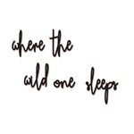 Where The Wild One Sleeps Toddler Boys Room Decor Playroom Wall Decor Wooden Wall Art Decoration for Boys and Girls